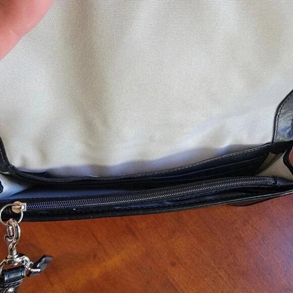 Coach Bleecker Black Patent Leather Clutch - Picture 14 of 14